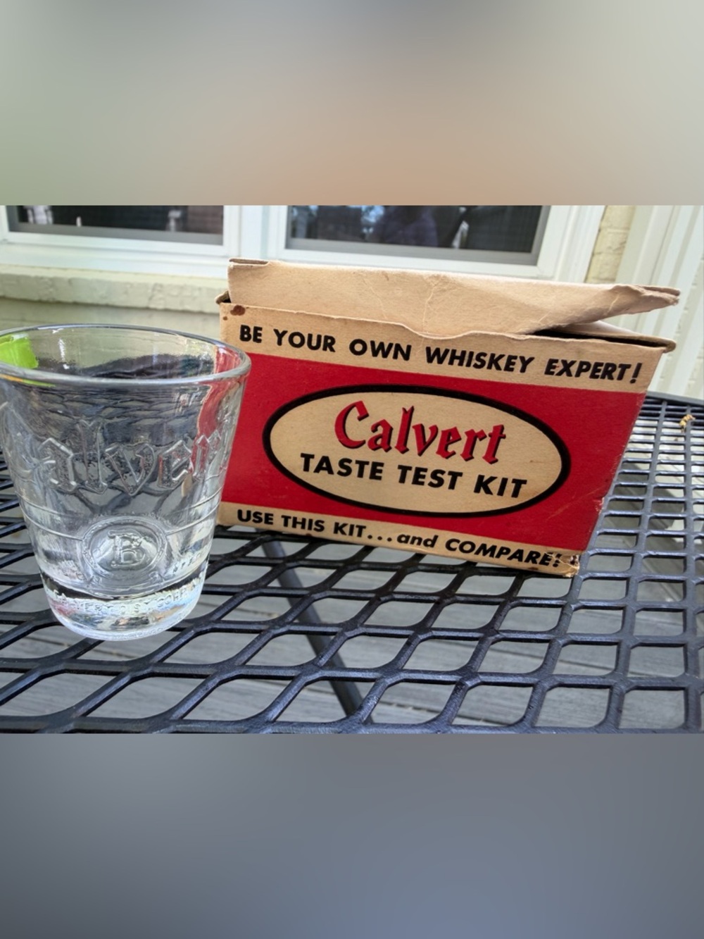 Vintage Calvert Whisky tasting kit